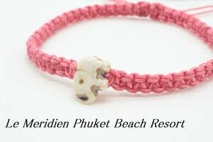 【R920】Le Meridien Phuket Beach Resort ビーチリゾート ミサンガ ブレスレット ピンク 新品【送料全国一律120円】