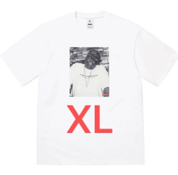 再出品可能 XL Supreme Jordan Biggie T White シュプリーム ジョーダン ビギー ホワイト