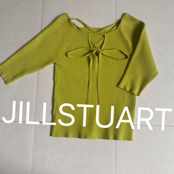 JILLSTUART バックリボンニットトップス