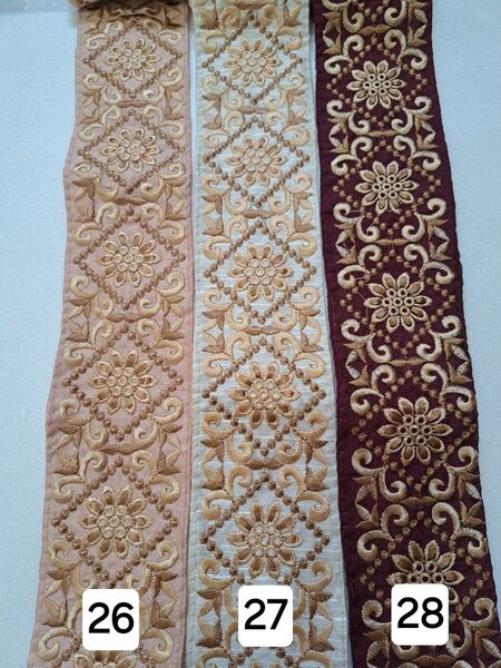 インド刺繍リボン 番号コメントください