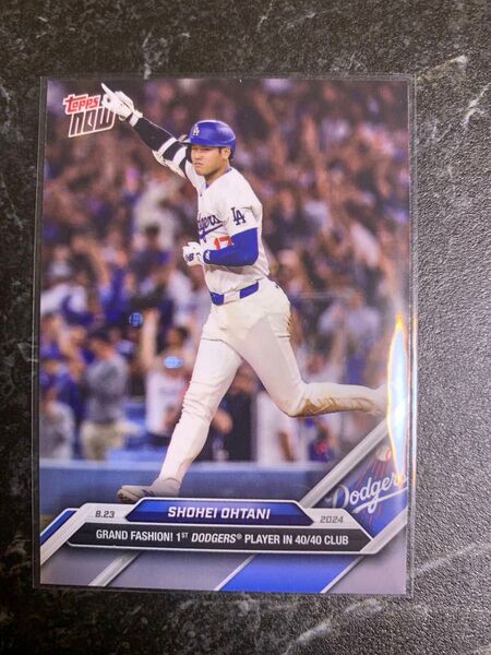 2024 topps now 大谷翔平 40/40クラブ ドジャース ロサンゼルス トップスナウ カード