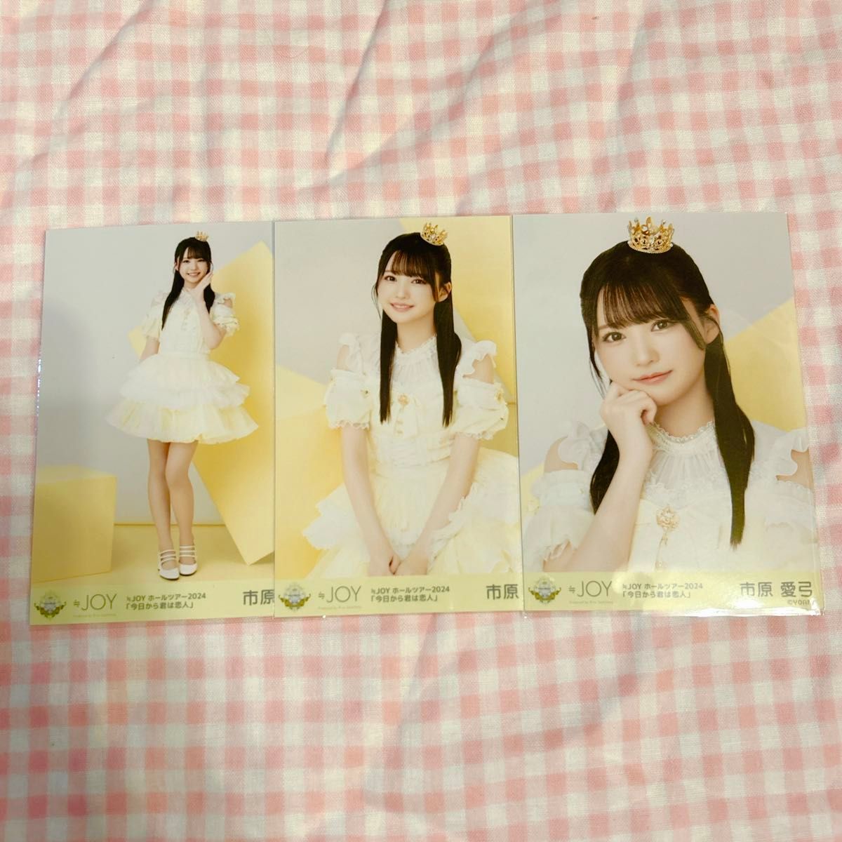 【即納】 市原愛弓生写真直筆ニアジョイピーチティーとピーチパイ アイドル
