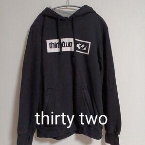 【即日発送】thirty two ボックスロゴ プルオーバーボーダーパーカー