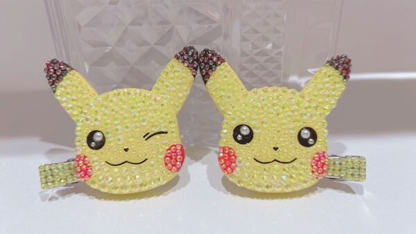 ピカチュウ 前髪クリップ ポケモン ヘアクリップ ヘアピン