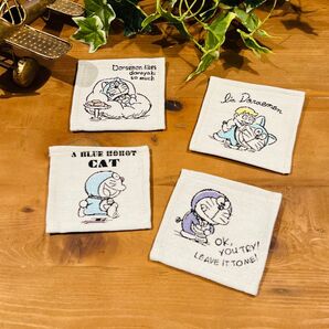 【新品】ドラえもん★ゴブラン織りコースター4枚セット「メモリーデイズ」