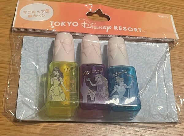ディズニープリンセス マニキュア型 蛍光ペン 3本セット
