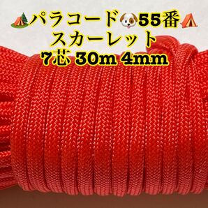 ☆★パラコード★☆7芯 30m 4mm☆★55番★手芸とアウトドアなど用★