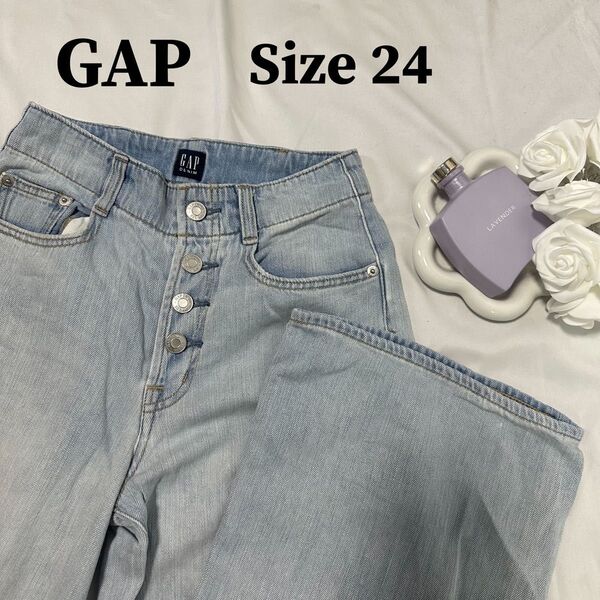 GAP ギャップ 1969 ワイドパンツ デニム ジーンズ フレア ハイウエスト 10d4