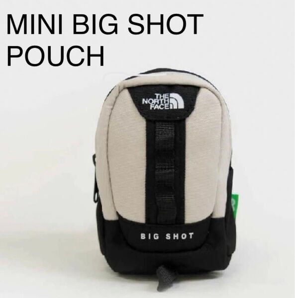 新品未使用 ノースフェイス THE NORTH FACE ミニビッグショット カラビナ ポーチ ライトベージュ ザ・ノースフェイス