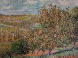 Art hand Auction Claude Monet, Pommiers en Fleurs, Overseas edition, extremely rare, raisonné, Brand new with high-quality frame, free shipping, In good condition, y321, Painting, Oil painting, Nature, Landscape painting