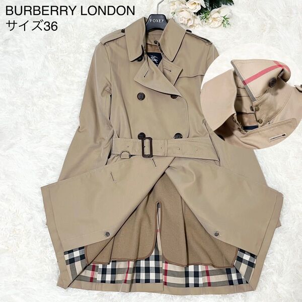 【美品】BURBERRY LONDON ライナー付きトレンチコート メガチェック