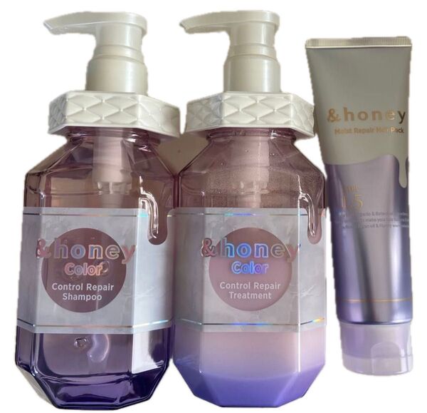 &honey (アンドハニー) カラー コントロールリペア 減量トリプルセット 300mL+305g+130g お試し容量セット