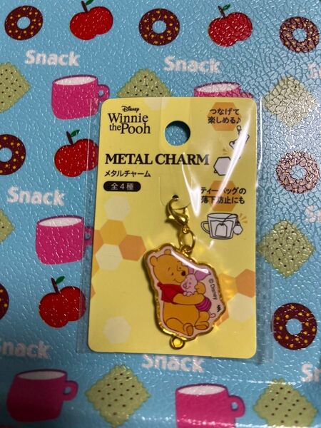 【200円OFFクーポンご利用で200円】くまのプーさん ピグレット チャーム ディズニー Disney メタルチャーム