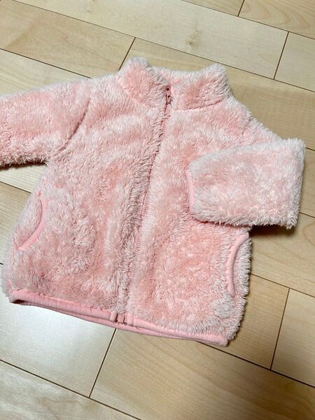 フリースジャケット ピンク 90cm