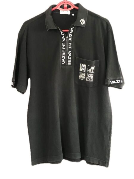 VAZIIE SPORT半袖ポロシャツ 黒