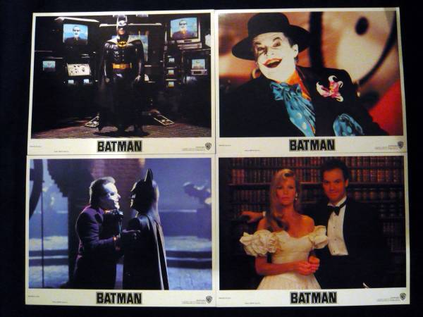 Оригинальный набор карточек для лобби Бэтмена в американской версии, полный набор из 8 шт., фильм, видео, Товары, связанные с кино, фотография