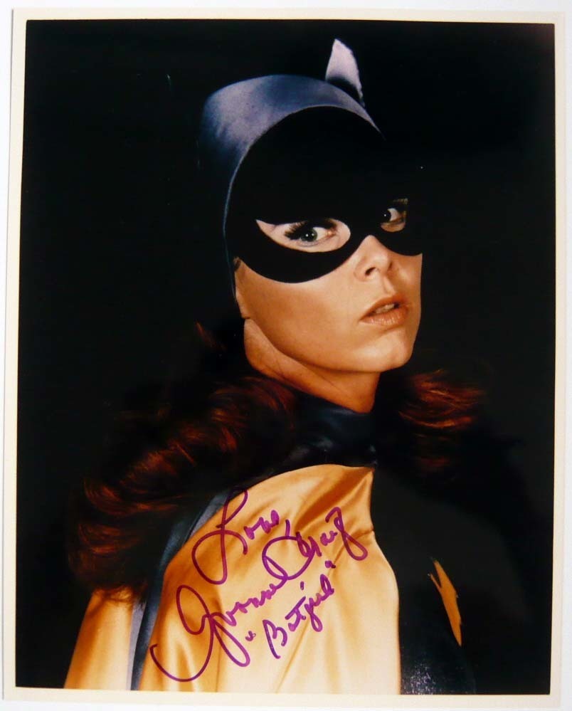 Batman (Bad Girl Yvonne Craig) Foto fija original autografiada de la edición estadounidense, película, video, Productos relacionados con películas, fotografía