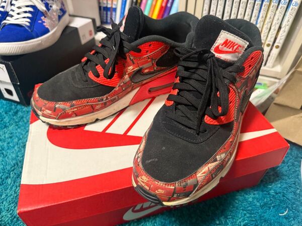 NIKE atmos AIR MAX 90 PRINT 27.0cm AQ0926-001 ナイキ アトモス エアマックス90