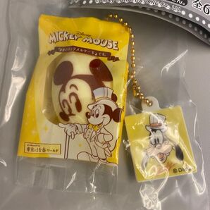 ガチャ ミッキーマウス 「銀座のキャラメルケーキ」スクイーズマスコット 横顔ミッキーマウス(グーフィープレート)