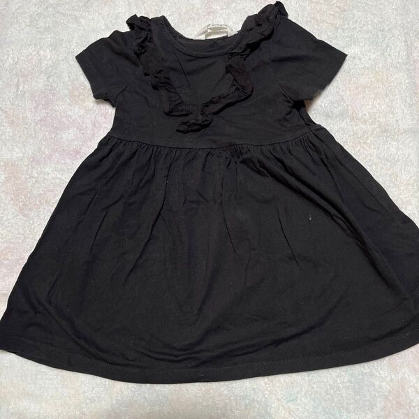 H&M キッズ 半袖ワンピース 黒