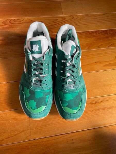 アディダス ZX 8000 グリーン 26cm Bape x Undefeated x Adidas ZX 8000