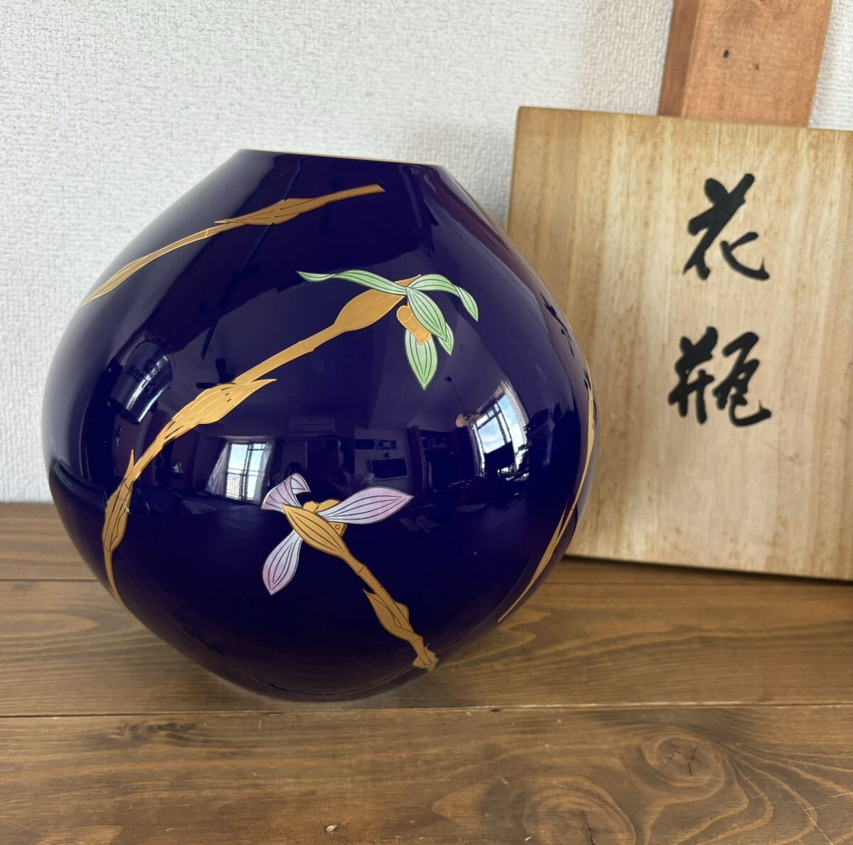 Yahoo!オークション -「香蘭社 花瓶 瑠璃」(香蘭社) (ブランド別 Yahoo!オークション -「香蘭社 花瓶 瑠璃」(香蘭社) (ブランド別