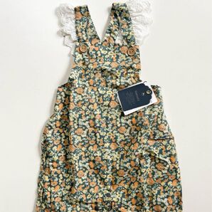コトリ サロペット ロンパース 花柄 オーバーオール