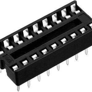 DIP IC チップソケットアダプター 2.54mmピッチ 7.6mm行ピッチ 2行 18フラットピンはんだ付け 30個入り