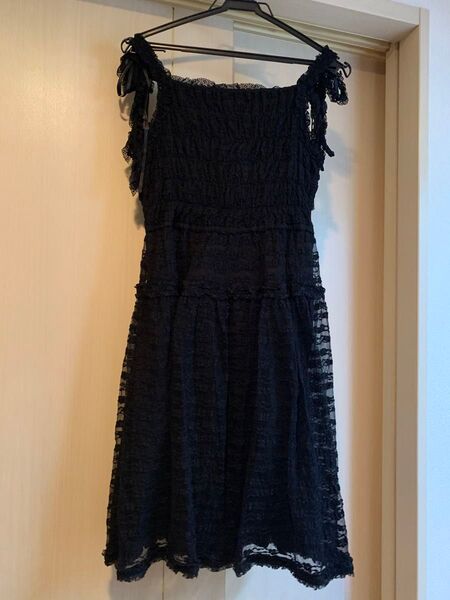 【子供服】【メゾピアノ】【ドレス】ワンピース フォーマルドレス ワンピース ブラック レース ノースリーブワンピース パーティ