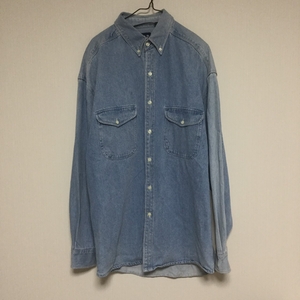 USA製 OLD GAP オールド ギャップ ボタンダウン デニムシャツ インディゴ 