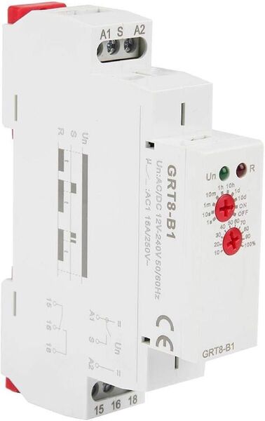 12V〜240VディレイタイムリレーGRT8-B1ミニパワーオフタイムリレー