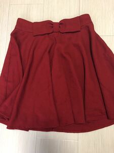 INGNI flair skirt red bordeaux ribbon M ings Cart 