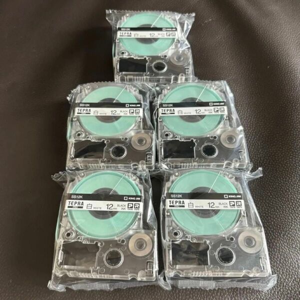 テプラプロテープ 12mm 白 5本セット