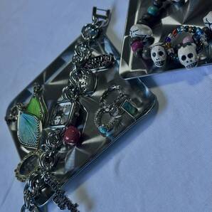 ★ウロコステンレス製 受け皿 小物入れ コースター等様々 (中)★