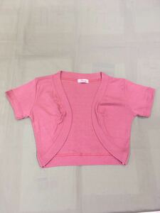 * new goods * for children bolero cardigan peach color click post 6