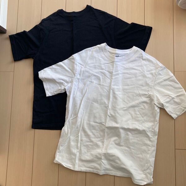GAP 半袖Tシャツ ブラック ホワイト 黒 白 Sサイズ Mサイズ 2枚セット