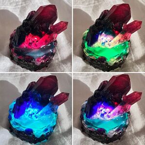 完全受注限定品 鉱石レジンランプ ダンピールアイ デザフェス Stripe6