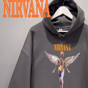 男女兼用 新品未使用 Nirvana ニルヴァーナ インユーテロ天使 スゥエットパーカー