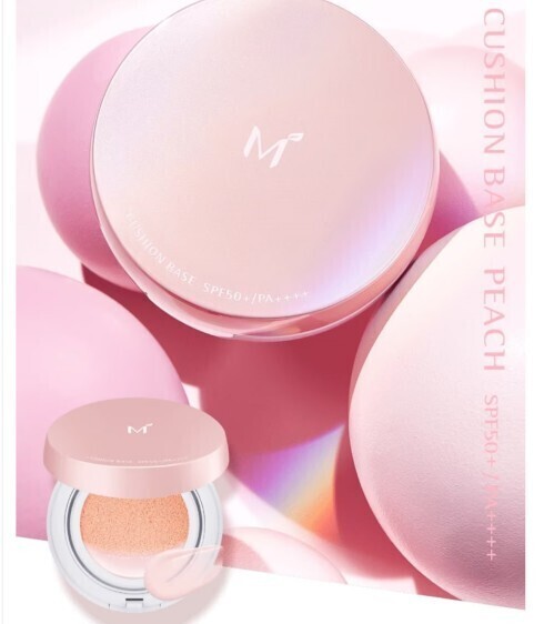 MISSHA ノーファンデ うるツヤ血色 華やかトーンアップ 桃肌クッションベース きちんとUVスキンケア CICA 乳酸菌 うるおい