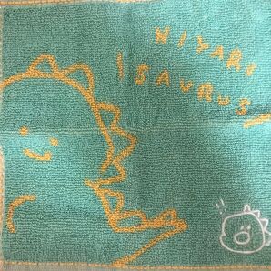 ハンカチ 可愛い恐竜の絵つき 単衣