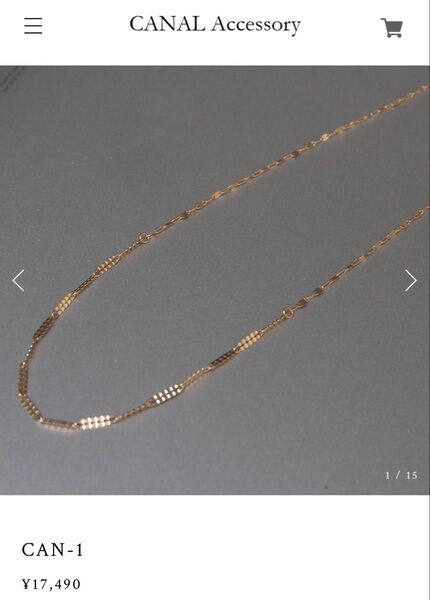CANAL Accessory キャナルアクセサリー CAN-1 ネックレス K10 10金 ゴールドチェーン ete agete
