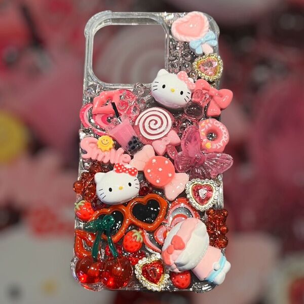 handmade deco キティちゃん iPhone14pro