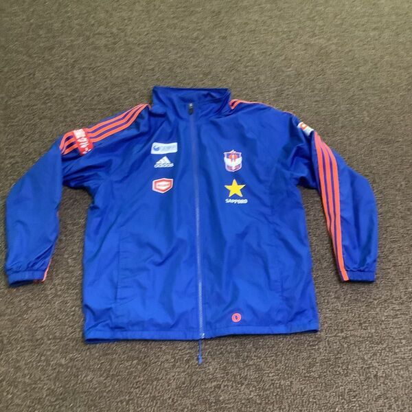 サッカー アディダス Jリーグ adidas アルビレックス新潟 ポリエステル ジャケット キズあり