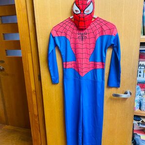 スパイダーマン コスチューム 7〜10歳用 コスプレにいかがですか? お面付き