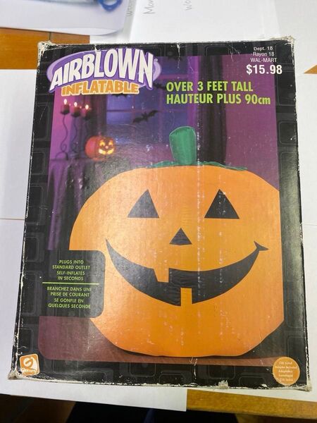 ハロウィン膨らむジャックオーランタン アメリカで買った迫力ある巨大カボチャ・イベントやパーティーなどで大人気!最後の4枚写真参照