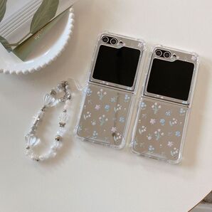 新品入荷 花柄 ストラップ Galaxy Z Flip6ケース 携帯カバー ギャラクシーZフリップ6ケース 可愛い おしゃれ