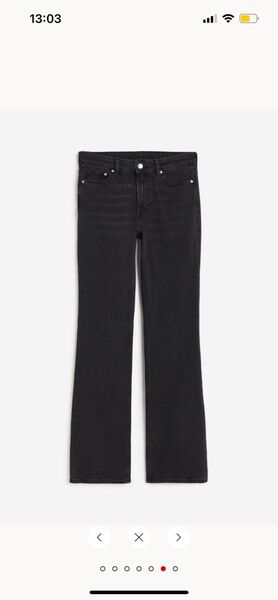 H&M ブーツカットハイデニム34号サイズ