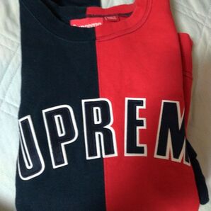 Supreme Split Crewneck Sweatshirt "Navy"
