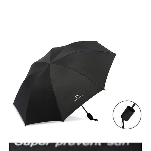折りたたみ傘 晴雨兼用 日傘 雨傘 UVカット ブラック 遮光UVカット 紫外線 撥水 防水 軽量 コンパクト ユニセックス 黒