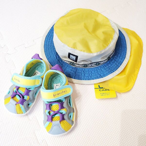 IFME×branshes ウォーターシューズ 13.5 新品UVハット 48 キャンプ 川遊び